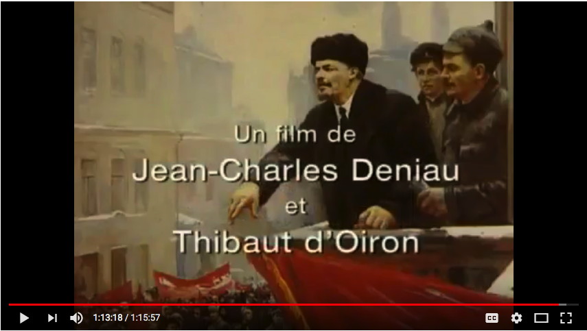 Screenshot Youtube. Lénine secret, une autre histoire de la révolution russe. 2018-02-12